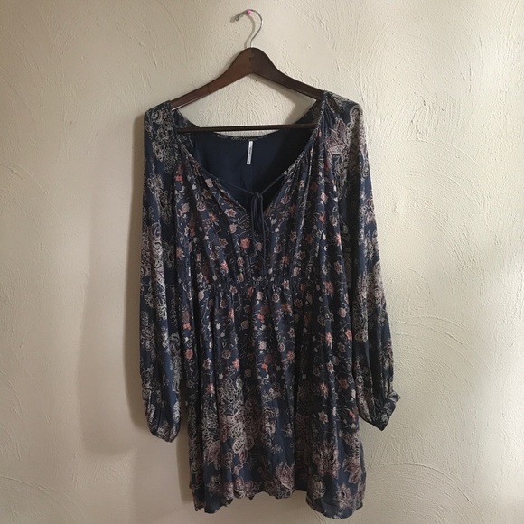 Free People | Lucky Loosey Floral Boho Dress - Picture 6 of 8